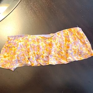 RUFFLE FLORAL PACSUN NOLLIE PURPLE YELLOW BOHO RETRO FESTIVAL